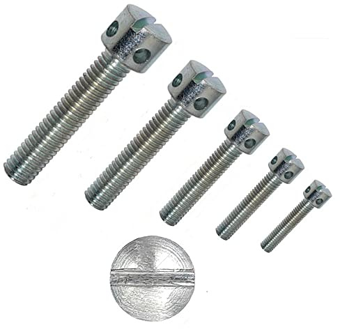irsa24 50 Stück Kreuzlochschrauben mit Schlitz M 5 x 12 mm DIN 404 Edelstahl A1 1.4305 Zylinderkopf Schrauben