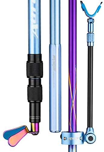 DYPASA Angelrutenhalter Angelrutenhalter Carbon Ultra-Light und super Harter Angelstabstab hängen Rutenhalter (Color : Purple, Size : 2.7M)