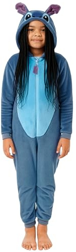 Disney Stitch Combinaison | Lilo et Stitch Barboteuse pour Fille | Pyjama Fille | Bleu 7-8 Ans