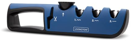 Livington Blade Star - Messerschärfer - Messer, Scheren, Gartengeräte schärfen - Individuell verstellbar - Grobschliff, Reparatur, Feinschliff & Politur - Messerschleifer