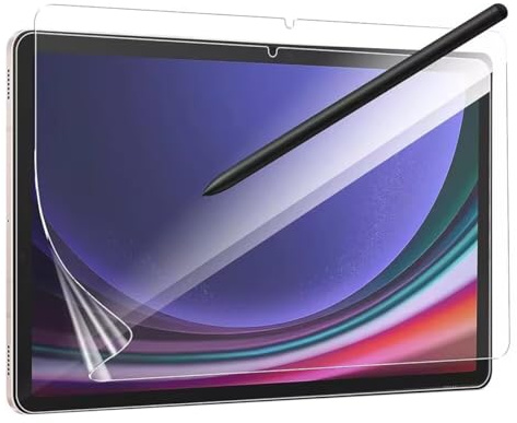 YiiLoxo Paperfeel Screen Protector for Samsung Galaxy Tab S9 Plus/Tab S9 FE+, Matte PET Paper Screen Protector for Drawing Writing [Anti-Fingerprint] [High Sensitivity]