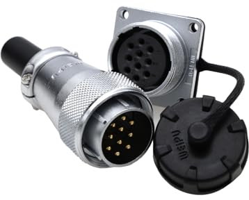 ZBLZGP Weipu WS24 Connettore a 10 pin Aviazione Circolare in Metallo Maschio Femmina Cavo Spina Pannello Presa per Automotive LED Generatore Solare Esterna Stazione Elettrica