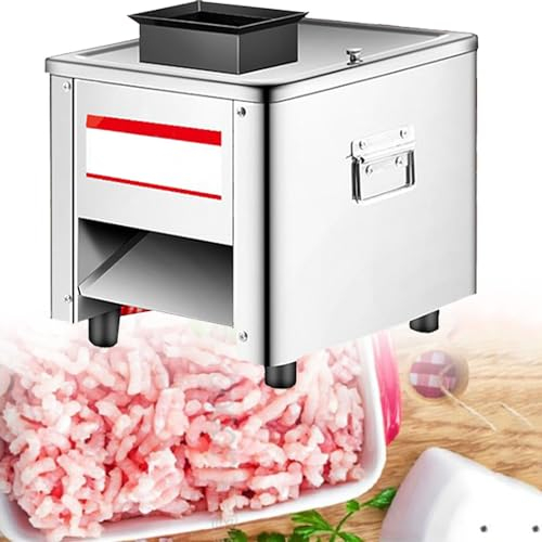 DPLXQPP Electric Meat Grinder,Commercial Meat Grinder,Stainless Steel Industrial Electric Meat Grinder,Electric Meat Grinder Cutter with Tray and Cleaning Tools,10mm