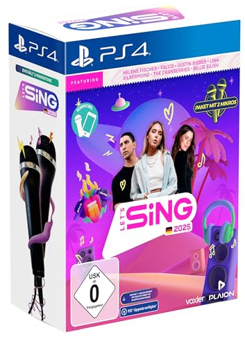 Låt oss sjunga 2025 tysk version (+ 2 mikrofoner) (Playstation 4)