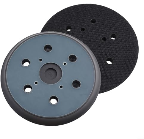 Oniissy Almohadilla de respaldo de lijado, 6 pulgadas, 150 mm, almohadilla de lijadora de gancho y bucle, 6 agujeros para lijadora orbital aleatoria