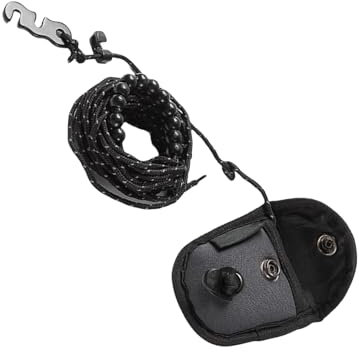 Vdaxvme Corde à linge de voyage compacte et légère avec perles solides