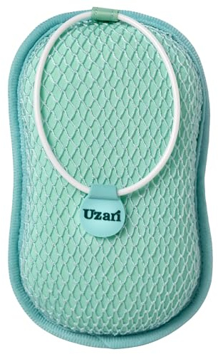 Skincare U-Scrub Exfoliating Body Mesh Sponge - Loofah for Men, Women, Bath Loofahs Sponge, Body Care Wet and Dry Body Buffer, 365+ Uses, with Travel Bag