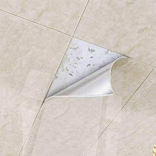 Deckenplatten, zum Aufkleben, 40 cm breit, 3 mm Dicke Selbstklebende PVC-Deckenplatten, 80 cm lang, wasserdicht, Fliesen für Badezimmer, Küche und Kelle