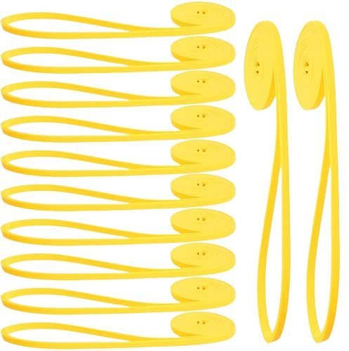 12 Pcs Resistance Bands - Pull Up Assist, Strength Training & Physical Therapy for Home Gym | Exercise Loop Bands for Men & Women (Yellow 5-15lbs)