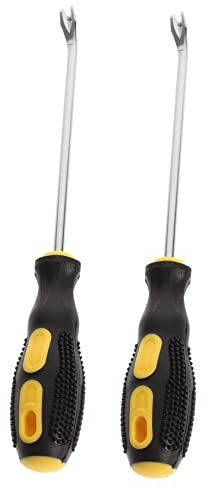 Homoyoyo Set 2 Pezzi Attrezzi per Tappezziere in Acciaio Impugnatura in Gomma, Estrattore Chiodi 15 Gradi, Design Semplice e Pratico per Fai da Te e Falegnameria