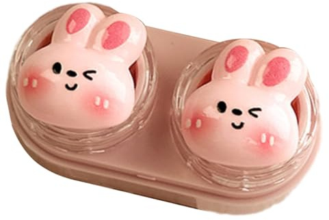 CHAKAE Boîte de rangement hygiénique pour lentilles avec pince à épiler anti-éclaboussures pour voyage, b