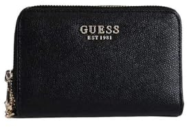 GUESS Geldbörse Amorette SLG Double Zip Wallet Black schwarz
