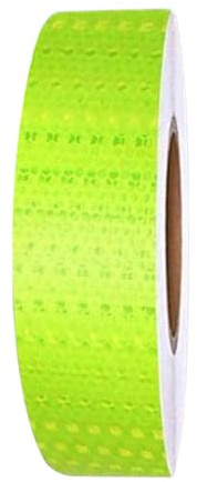 Genérico Cinta Reflectante | Adhesivo De Advertencia Nocturna,Rollo Adhesivo Impermeable Fluorescente de 5 cm x 10 m para Marcación de Peligro en Vehículos y Emergencias en Exteriores