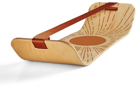 GIBBON SlackBoard, Balance Board Kids & Adults, Slackline Balance Trainer | 1 & 2 Line Options, Slack Board, Core Workout Equipment, Home Gym Training, Standing Desk Exercise, Yoga, Agility, Pilates