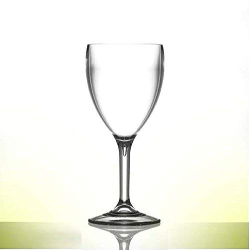 Polycarbonate Large Wine Glass 11oz | Reuse 1000's times | Virtually unbreakable - Tough Polycarbonate | Set of 12 | Professional Catering Quality