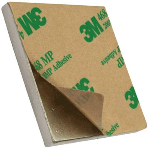 3M Selbstklebende Magnete Neodym (NdFeB) - Haftkraft bis 24kg - starke Klebemagnete mit 3M Kleber für Industrie und Zuhause, Größe/Stückzahl:Quadermagnet 50x50x5mm | 24 kg Haftkraft