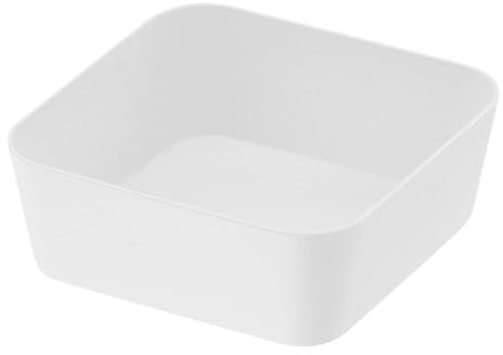 Yamazaki 4223 Tower Amenity Tray S, White, Steel, 9 x 9 x 4 cm