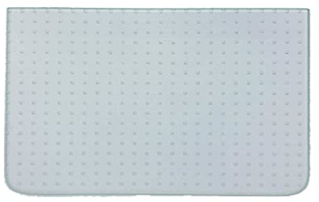 Glas Revolution Kühlschrank Einlegeboden | Glasplatte | ALLE MAßE LIEFERBAR - Ornamentglas Master Carré 4 mm - (116,62 EUR/qm) 2 abgerundete Ecken - 475 mm x 280 mm