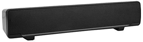 Fdit USB Powered Computer Speakers, Wired 2.0 Sound Track PC Sound Bar, 3W Bass Stereo Surround Mini Soundbar w/Breathing light for Tablets Desktop Laptop(Black)