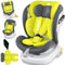 KIDIZ® Silla de coche para bebés Isofix Top Tether 360° giratoria, grupo 0/1/2/3 desde el nacimiento 0-36 kg, con toldo, arnés de 5 puntos, ajuste del reposacabezas ECE R129