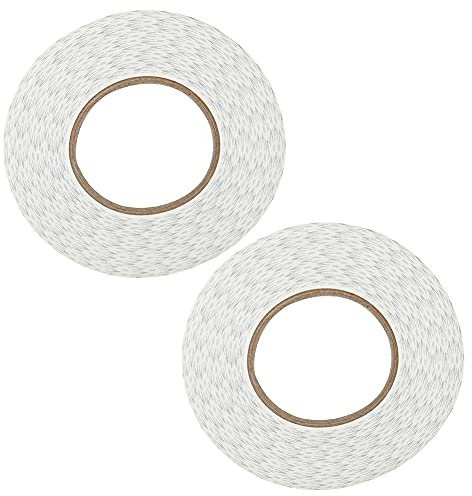 Cyrank 2 Pièces Ruban Adhésif Double Face Fort 2mm/3mm/5mm Blanc pour écran LCD De Téléphone Portable(2 mm)