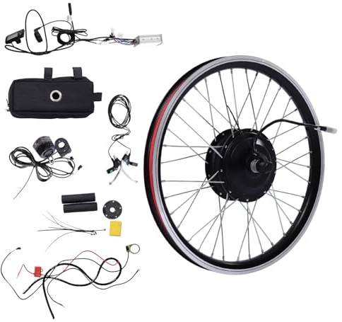 20'' E-bike Conversion Kit, E-bike Front Wheel Conversion Kit, 350W 36V Electric Bike Conversion Kit with Brushless Gear Hub Motor, Electric Bike Retrofit Kit for 20 Inch Bikes