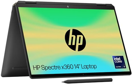 HP Spectre x360 2 in 1 Laptop PC 14-eu0006sa | Intel Evo | Intel Core Ultra 5-125H Processor | 16GB RAM | 512GB SSD | Intel Arc Graphics | 14 inch 2.8K OLED Touchscreen Display | Windows 11 | Black