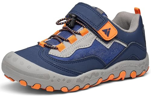 Mishansha Zapatillas de Running Niño Niña Botas de Senderismo Transpirables Calzado Montaña Azul 31EU