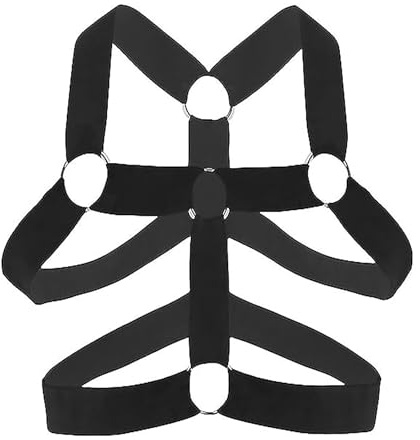 Herren Body Brust Harness Schultergurt Elastische Bandage Nylon Geschirr