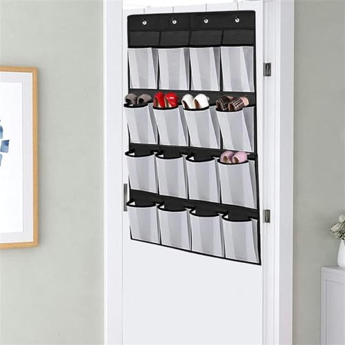 Porta Scarpe Da Appendere - Organizer Per Scarpe Sopra La Porta Con 16 Grandi Tasche E 4 Ganci, Portascarpe Per Armadio, Organizzatore Per Armadio Da Porta, Organizzatore Scarpette Per Camera Da Letto