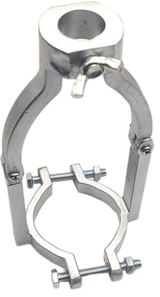 Milageto Staffa Di Fissaggio per Trapano a Foro Quadrato, Accessorio per Trapano, Trapano per Posizionamento per Diametro Del Morsetto Compreso Tra 38 Mm/Da 1,5 a 2,2 Pollici, Grigio