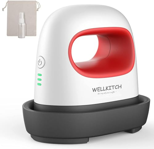 wellkitch Mini macchina per incollaggio a caldo, multiuso, in vinile, termoadesivo, sublimazione, t-shirt, ricamatrice digitale, stampante sublimazione e mini ferro da stiro cucito (Rouge)