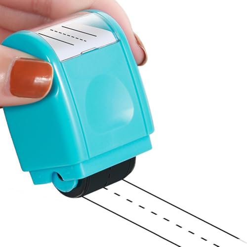 CTDWNT Linee tratteggiate per la scrittura a mano, rullo per timbri, rullo per timbri da corsa, rullo autoinchiostrante, strumento di pratica per la scrittura a mano per insegnanti e bambini all'asilo