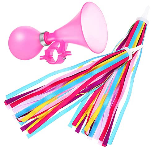 BESPORTBLE 1 Paar Trompeten Fahrradlicht Rollerkorb Signalhorn Kinderspielzeug Lufthupe Für Roller Glocken Autos Rosa Fahrradhupe Hupen Schuhlöffel Ferngesteuertes Auto