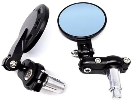 Sovxbgw Retrovisores Moto Espejos retrovisores para Motocicleta, con Extremos Redondos para Manillar, 125, para Keeway K Light, Superlight 125 Sportster Retrovisores Motocicleta