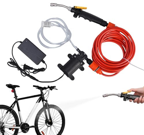 Limpiador de alta presión compacto, lavado potente y manejable, accesorios de limpieza para interiores, exteriores, camping, jardín y barco