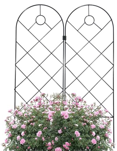 Faltbare Pflanze, Rankgitter aus Metall, Wein, Gartendekoration, Spalier, robuste Halterung für Pflanzen und in Töpfen, Gartennetze, die als Hilfe verwendet Werden können