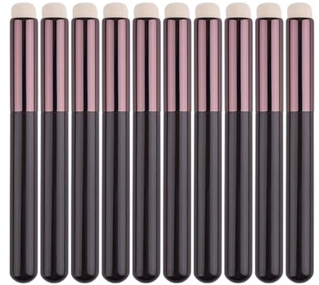 Sfumino Labbra Set Da 10 Pennelli Multiuso Punta Tonda | Applicatore Sfumino Per Trucco Per Rossetto, Gloss, Correttore, Ombretto, Sfumare, Miscelare, Trucco Occhi, Punte