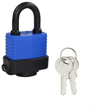 Piccolo lucchetto impermeabile resistente con guscio protettivo in gomma, serratura antifurto per dormitorio e palestra (KD-LPC01)