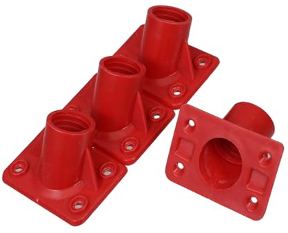 HAMPPLIES Broom Bracket Brush-handle Connector for Floor Brush, Plastic Secure Connection, Easy Replacement for Tile and Grout Cleaning Tasks, 4pcs