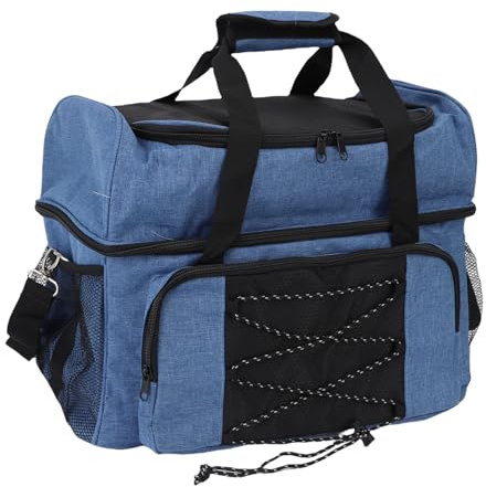 HELEVIA 2 Kugeln Bowling -Beutel mit Gepolstertem Halter Tragbarer, Verstellbarer Schultergurt, Große Kapazität, 2 Kugeln Bowling -Beutel für Taschen, für den Täglichen Gebrauch