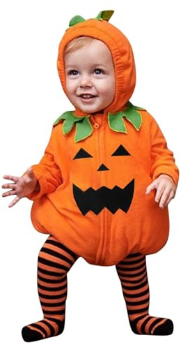 Toddler Halloween Costumes Boys Halloween Costume Baby Halloween Costume 6-9 Months Baby Pumpkin Costume 0-3 Months 1 Year Old Halloween Costumes Girl Pumpkin Outfit 12-18 Months Boys Halloween
