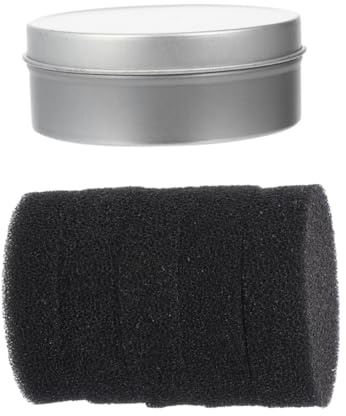 Ipetboom Limpiador de Brochas Maquillaje con Esponja Negra Reutilizable para Quitar Polvo y Color Herramienta Segura y Duradera para Uso Casa y Viajes