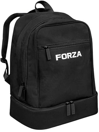 FORZA Academy Sportrucksack mit Kofferraumfach - 22L Fußball Kit Tasche mit separatem Schuhfach, Wasserabweisender Reiserucksack für Schule, Fitnessstudio & Training