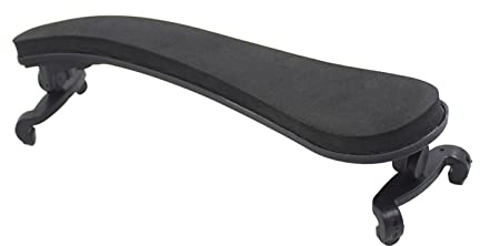 Fesjoy Bequeme Bratschen-Schulterstütze, 15,5–16,5 Zoll, Leichter Kunststoff, Höhenverstellbar, Schwarze Auflage, Geeignet für Bratschenspieler
