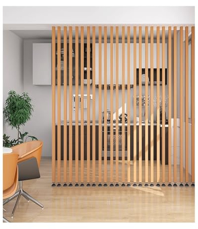 Parete divisoria moderna fai da te, parete divis oria in metallo, parete divi soria in alluminio, montante divisorio indipendente dal pavimento al soffitto(6root,140cm/55.1in/4.59ft)