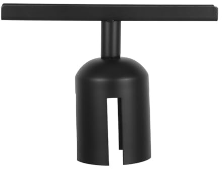 Crowd Control Stanchion Sign Holder Clamp, Stainless Steel, Black | Retail Advertising and Exhibitions, Easy Assembly, Versatile Compatibility, Polished Professional Finish