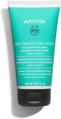 Apivita After Shampoo Acondicionador para Raíces Grasas y Puntas Secas 150 ml – Acondicionador Equilibrante con Extractos de Orégano, Propóleo y Miel – Hidratación & Reparación ligera
