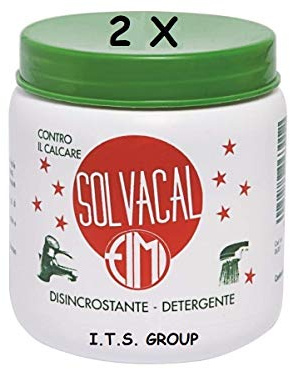 Lot de 2 sachets de fiimi solvacal détartrant, Produit Anti Calcaire pour Sanitaires