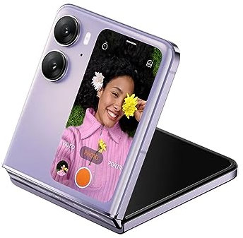 OPPO Find N2 Flip 5G Smartphone, 6.8“ AMOLED 120Hz, 3.26” Largest Flip Cover Screen, 50MP flagship camera, 8GB RAM + 256GB ROM, 4300mAh All-day Battery, Moonlit Purple